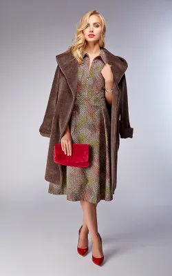 женское пальто из альпаки фото 8