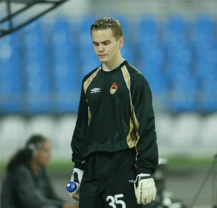 Игорь Акинфеев в начале футбольной карьеры