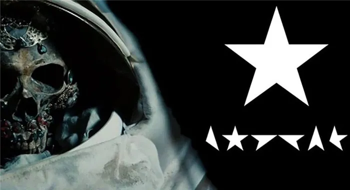 Рисунок 4. Образ мертвого космонавта в клипе на песню «Blackstar».